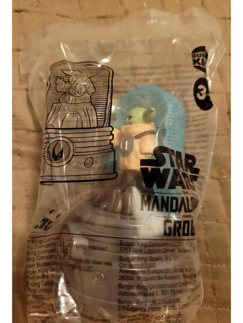 Burger King Star Wars The Mandalorian Grogu Toy Sealed Baby Yoda Figure